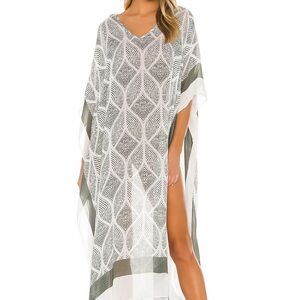 Michael Stars Kate Caftan in Chalk NWT